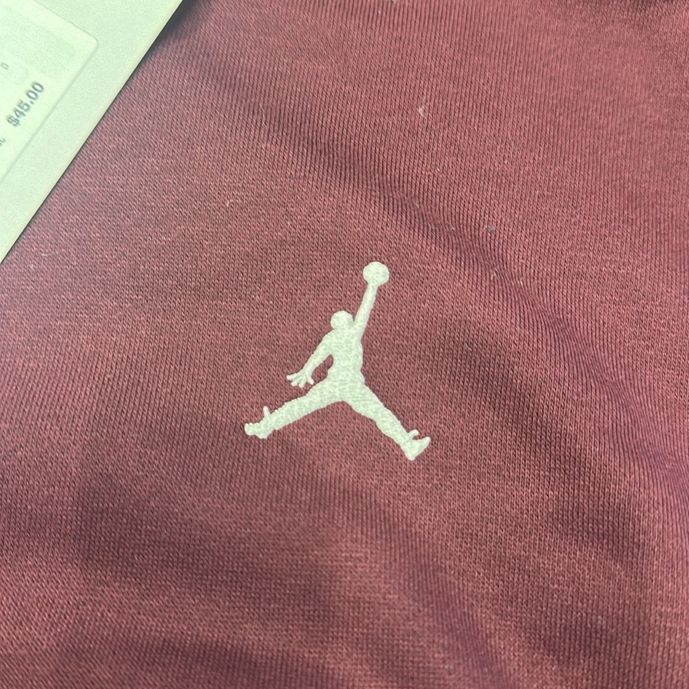 NWT Nike Jordan Girls Bordeaux Hoodie - size small - Picture 3 of 6